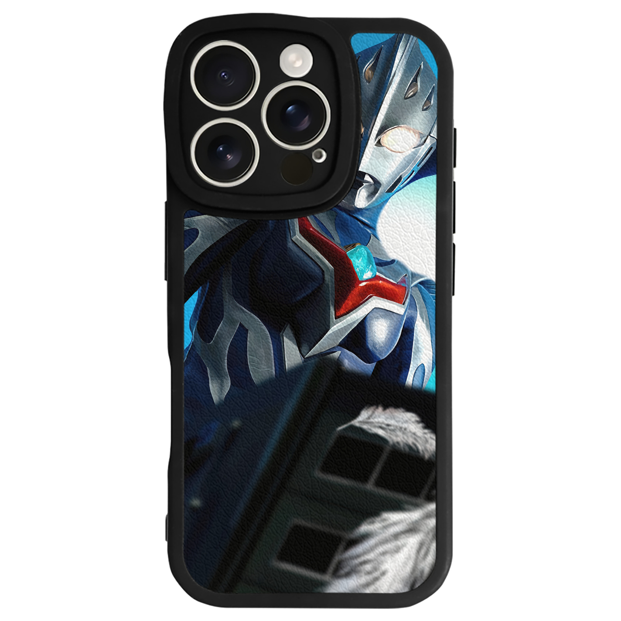 （画像用） ウルトラマン Ultraman 【iPhone 16シリーズ対応】シリコンスマホケース（レザー調） 材質：シリコン